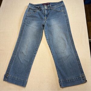 Gloria Vanderbilt Blue Ankle Cropped Jeans - Size 8